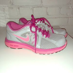 Nike Pink and Grey Athletic Shoe